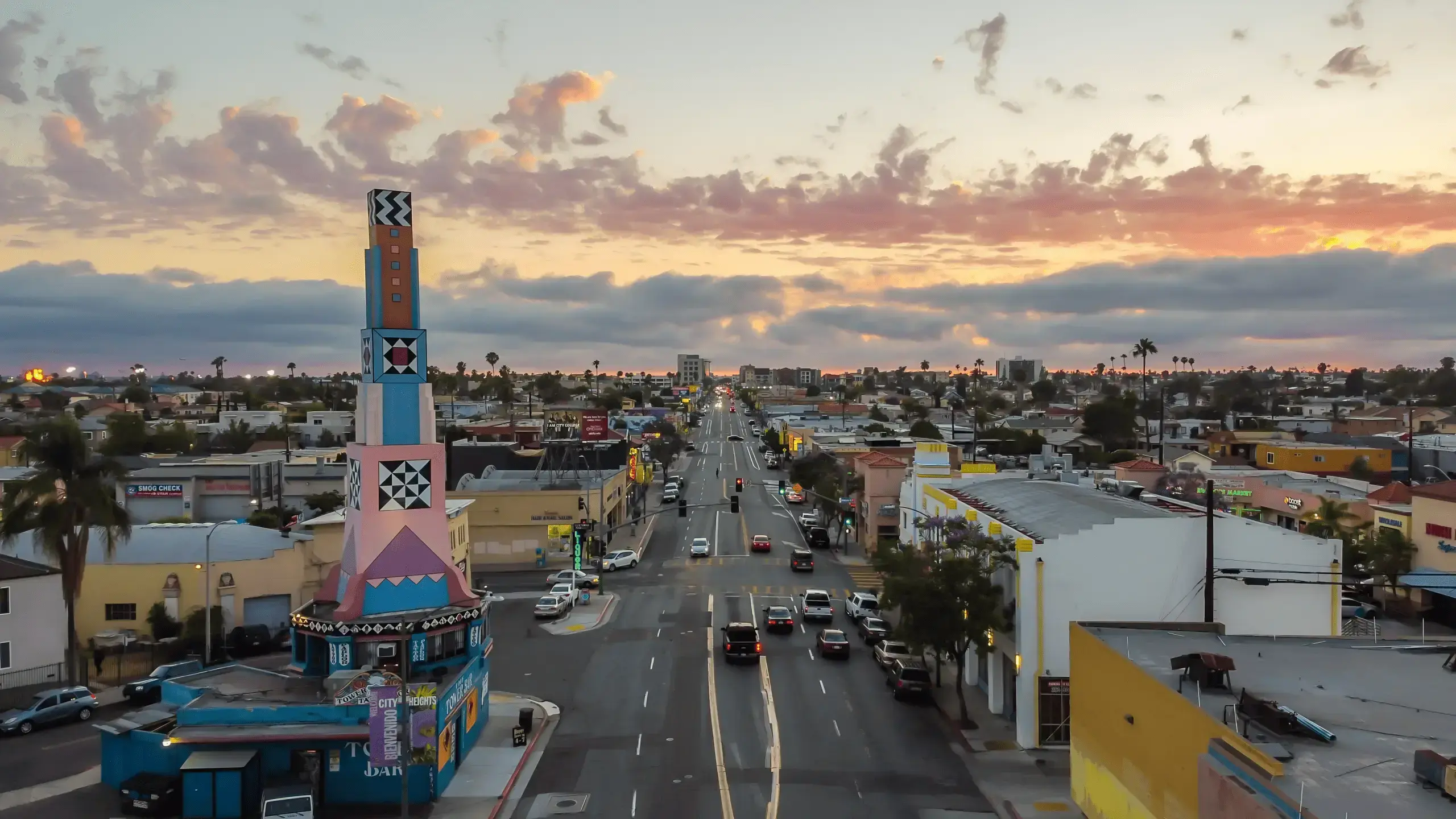 City Heights aerial view
